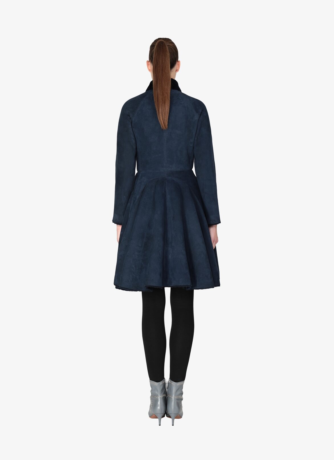 Merino Woolen Coat ALAÏA DARK NAVY MERINO WOOLEN COAT
